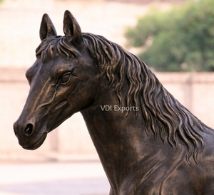 Life Size Royal Horse Sculpture Luxury Traditional Design Handmade Wedding Decor Statue Entrance Styling Event Display - Product Image 2