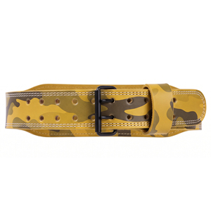Ceintures d'entraînement Premium pour musculation, à double boucle, camouflage, 13 mm, soutien lombaire, unisexe, en cuir, pour haltérophilie - Product Image 6