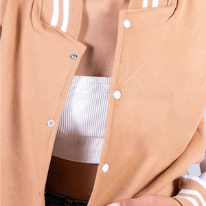 Chaqueta Varsity de Algodón/Lana Más Vendida para Mujer, Chaqueta Varsity para Mujer Talla Grande en Venta - Product Image 6