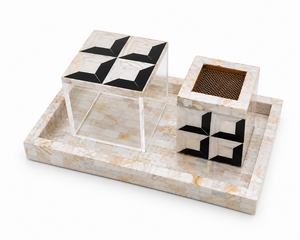 Alta calidad decoración del hogar árabe Mubkhar Ramadán regalo artesanía bandeja de madera Acryluc caja quemador conjunto con estilo de diseño Industrial - Product Image 2