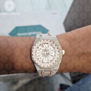 Charm Jewells Luxury Stainless Steel Watch 42mm Round Dial Sapphire Crystal Quartz Movement <b>Chronograph</b> Unisex Fashion Design - Product Image 1