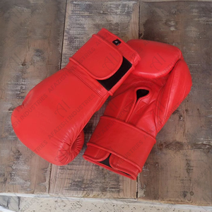 OEM Pro เกรดทนทานต่อสู้การฝึกอบรมถุงมือมวยออกแบบโลโก้ที่กําหนดเองพรีเมี่ยมหนังสังเคราะห์ปากีสถานทําถุงมือฝึกซ้อม - Product Image 6