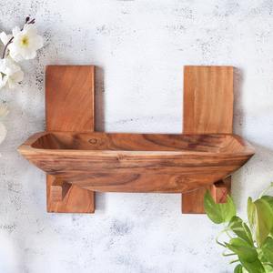 Frutero de Madera Hecho a Mano, Pulido, Clásico, Personalizable, para Montar en la Pared, Ahorra Espacio, Seguro para Alimentos, Acabado Natural, Versátil - Product Image 1