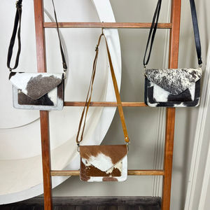 2025 New Arrivals Women Single Shoulder Bags Hair On Cowhide Leather Handbag High Quality Real Genuine Leather Purse for Ladies - Product Image 4