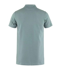 เสื้อโปโลแขนสั้นสีฟ้าอ่อนสำหรับผู้ชาย ทรงปกติ สีพื้น ผ้าปิเก้ถักจากผ้าฝ้าย สไตล์ลำลอง - Product Image 2