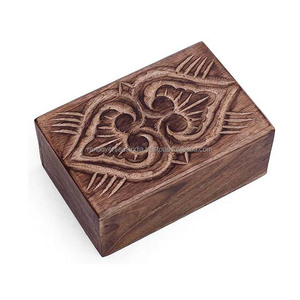 Organizador de almacenamiento de joyas de madera de diseño elegante de calidad superior con acabado antiguo al precio más bajo de proveedor de confianza - Product Image 1