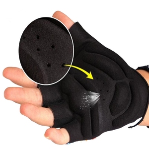 Half <b>Finger</b> Cycling Glove Breathable Mountain <b>Bike</b> Glove for Men Women Shock-Absorbing Gel Pad for Cycling Bicycling Running - Product Image 5