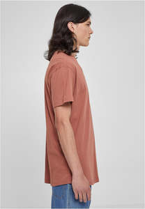 Chemises pour hommes en coton 100% uni, col rond, manches courtes, impression sérigraphique personnalisée de haute qualité, ourlet incurvé, écologiques. - Product Image 4