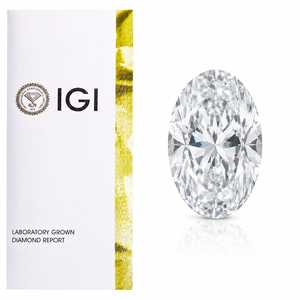 Diamants en vrac certifiés IGI, taille excellente, pureté fantaisie, couleur D, de forme ovale, cultivés en laboratoire, pour la joaillerie - Product Image 4