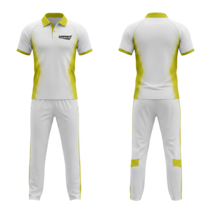 Unisex Adult <b>Cricket</b> Uniform Set-Lightweight Breathable 100% Polyester Polo Shirt & Trouser Unlimited Sublimation Design Options - Product Image 5