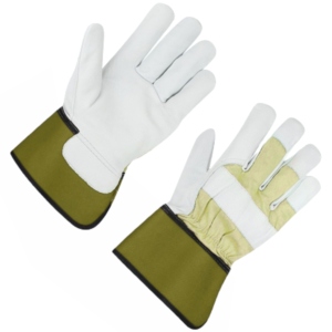 Gants de travail en cuir de vachette grainé haute performance, doux, confortables et à texture lisse, pour le jardinage domestique - Product Image 3