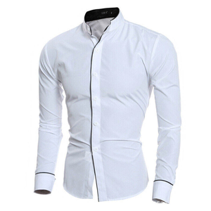Camisa Oxford de Algodón para Hombre, Cómoda, Manga Larga, con Botones, Estilo Casual Elegante, Lisa, para Otoño e Invierno - Product Image 3