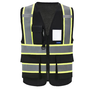 Chaleco de Seguridad Protector para Exteriores, con Cinta Reflectante, Bolsillo y Cremallera, el Mejor Chaleco de Seguridad para el Trabajo - Product Image 3