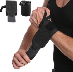 Heavy Duty <b>Wrist</b> Wraps for Lifting <b>Thumb</b> Loops Lifting Fitness <b>Wrist</b> Bandages <b>Wrist</b> Wraps for Bodybuilding Strength Training - Product Image 2