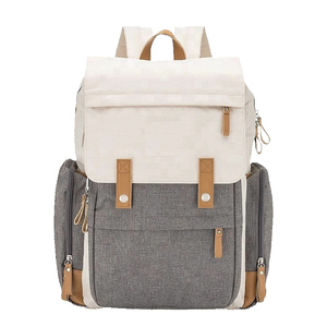 Bolsa de Pañales de Lona, Gran Capacidad, Impermeable, Mochila Multicompartimentos para Mamás y Papás, Viajes, Cuidado del Bebé - Product Image 6