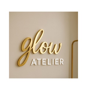 Custom Fashion Logo Charm Making Accessories Hardware Metal Embossed <b>Name</b> Plate - Product Image 2