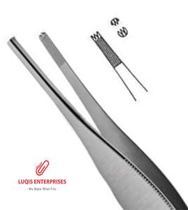 Pinzas de Bayoneta Lucae con Mandíbula Dentada Delicada, Instrumento Quirúrgico de Acero Inoxidable, Pinzas Médicas de Precisión - Product Image 2