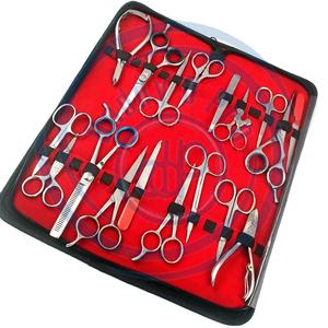 ENSEMBLE ASSORTIE DE 18 INSTRUMENTS DE BEAUTÉ ENSEMBLE DE CISEAUX DE BARBIER POUR MANUCURE PÉDICURE PINCE ET PINCES À ONGLES CE & ISO DADDY D PRO - Product Image 1