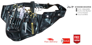 Hairdressers Beauty Scissors Holster | Hairdressing Barber Scissor Holster <b>Pouch</b> Holder Case Clips Bag Waist Belt - Product Image 3