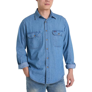 <b>Men</b>’s Long Sleeve Denim <b>Shirt</b>, Regular Fit Button Down <b>Jean</b> Work <b>Shirt</b> <b>for</b> Casual, Western, Outdoor, and Everyday Wear - Product Image 6