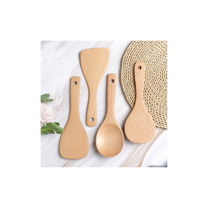 Petite cuillère en bois faite à la main, cuillère en bois naturel, cuillère à dessert, cuillère à café, fournisseur du Vietnam - Product Image 1