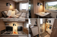 NRY Karavan Başucu Okuma Apliği Lambası Esnek Kollu 12 Volt LED Yüzey Montajlı Duvar Lambası Karavan İçi Kullanım İçin 3 Yıl Garantili