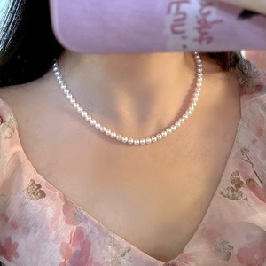 Freshwater <b>Small</b> Pearl <b>Necklace</b> with Strong Light for Xiaomi Chain Simple Niche Collarbone Chain Natural Freshwater Pearl - Product Image 4
