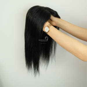 Extensiones de cabello humano 100% de la mejor calidad para mujeres, Natural encaje ondulado, Base de seda de cuero cabelludo Real, cabello de Vietnam, cabello humano Topper - Product Image 1