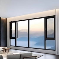 Ventana Abatible de Aluminio con Doble Acristalamiento Insonorizado para Villa, con Certificación CE