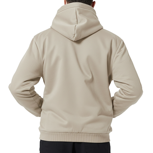 Sweat à capuche zippé oversize pour homme, 240g, en polaire polyester, avec logo personnalisé, veste à capuche pour homme, vêtement d'extérieur - Product Image 6