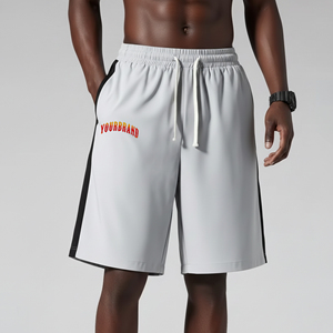 Top Trending High Street Style Men's Elastic Waist Cargo <b>Shorts</b> Summer Casual Breathable Eco-Friendly <b>Polyester</b>/Cotton - Product Image 1