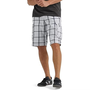 Shorts de sport décontractés pour hommes - Combinaison short-culotte unie à taille mi-haute avec cinq poches, coupe droite - Product Image 5