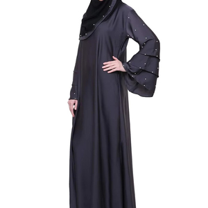Abaya à manches chauve-souris surdimensionnée – Robe Khaliji confortable style papillon, taille unique - Product Image 1