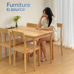 Mesa de comedor de madera moderna asequible-Mesa de comedor de madera elegante y duradera para configuración de comidas-Fabricación de muebles de Vietnam - Product Image 3