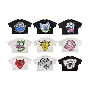 Wholesale Custom Logo Plus Size <b>Men's</b> Boxy T-<b>shirts</b> 220g 100% Cotton Sleeveless Distressed DTG Streetwear Boys Cropped Quick Dry - Product Image 5
