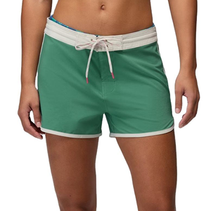 Shorts de punto con cintura con cordón y bolsillos, estilo casual, transpirables, de tiro medio para mujer - Product Image 2