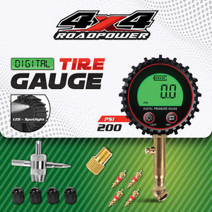 โรดพาวเวอร์(RP-TG-440) เกจวัดแรงดันลมแบบดิจิตอล 440, 200 PSI พร้อมเครื่องมือวาล์ว มีจอแสดงผลดิจิตอลที่ชัดเจนและอ่านง่าย - Product Image 6