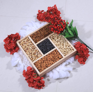 Boîte en bois ronde pour fruits secs avec couvercle, prix de gros, pour dattes, chocolats, bonbons, rangement, cadeau Ramadan, Eid, usage traditionnel - Product Image 6