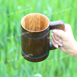 Chopes à bière en bois en gros, chopes médiévales, tasses à boire viking faites à la main, sans danger pour les aliments, étanches, vente en gros, export, fournisseur fabricant - Product Image 6