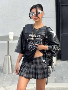 Maillot de sport OEM pour femme en maille, sublimation, streetwear, coupe ample, motif graphique, chemise tendance, fournisseur en gros - Product Image 2