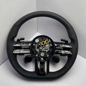 Volant sport en cuir pleine fleur DOS Upgrade pour <span class=keywords><strong>Mercedes</strong></span> Benz Classe A W177 Saloon V177 Classe <span class=keywords><strong>B</strong></span> W247 Classe C W205 AMG GT - Product Image 1