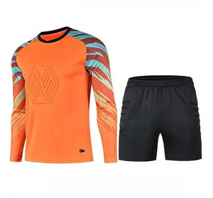 Maillots de gardien de but de football pour adultes, personnalisés, 100% polyester, anti-humidité, protection UV, ensemble de survêtement sans manches - Product Image 2