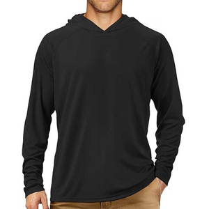 Summer Hooded T-<b>shirt</b> 100% Cotton Breathable <b>Stretch</b> Pullover Slim Fitness Personality Leisure Sports <b>Shirt</b> - Product Image 3