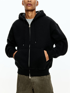 Sudaderas con Capucha para Hombre, de Primera Calidad, al por Mayor, con Cierre Completo, Logotipo Personalizado, Forradas, 100% Algodón, Gruesas, 380 GSM, Talla Grande - Product Image 1