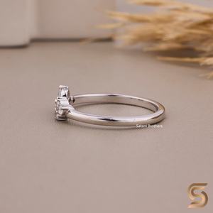 Elegante Anillo de Diamantes Cultivados en Laboratorio con Corte Redondo, Diamantes EF VS, Diseño Minimalista, Perfecto para Bodas - Product Image 5
