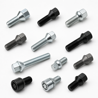Boulons de roue en acier forgé sur mesure OEM haute résistance pour usine de roues automobiles