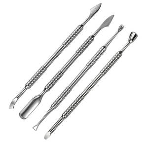 Pousse-cuticules personnalisé très demandé, en acier inoxydable, pour le retrait du vernis à ongles, outils de nettoyage des ongles, pousse-cuticules à pointe acérée - Product Image 3
