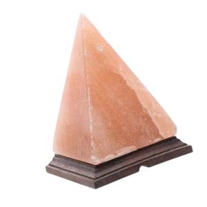 Lampe de sel en forme de pyramide géométrique rose, faite à la main, écologique, Feng Shui, décoration d'intérieur, Sian Enterprises - Product Image 1