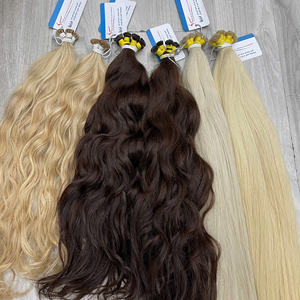 Extensiones de Cabello Natural Ondulado con Punta Plana, Muchos Colores de Moda, 100% Cabello Humano Vietnamita - Product Image 5