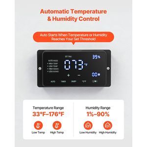 5800 CFM Powerful Air Circulation Electric <b>Fan</b> 10 Speeds 3 Modes Greenhouse LCD <b>Control</b> Ceil Industrial <b>Fan</b> - Product Image 5